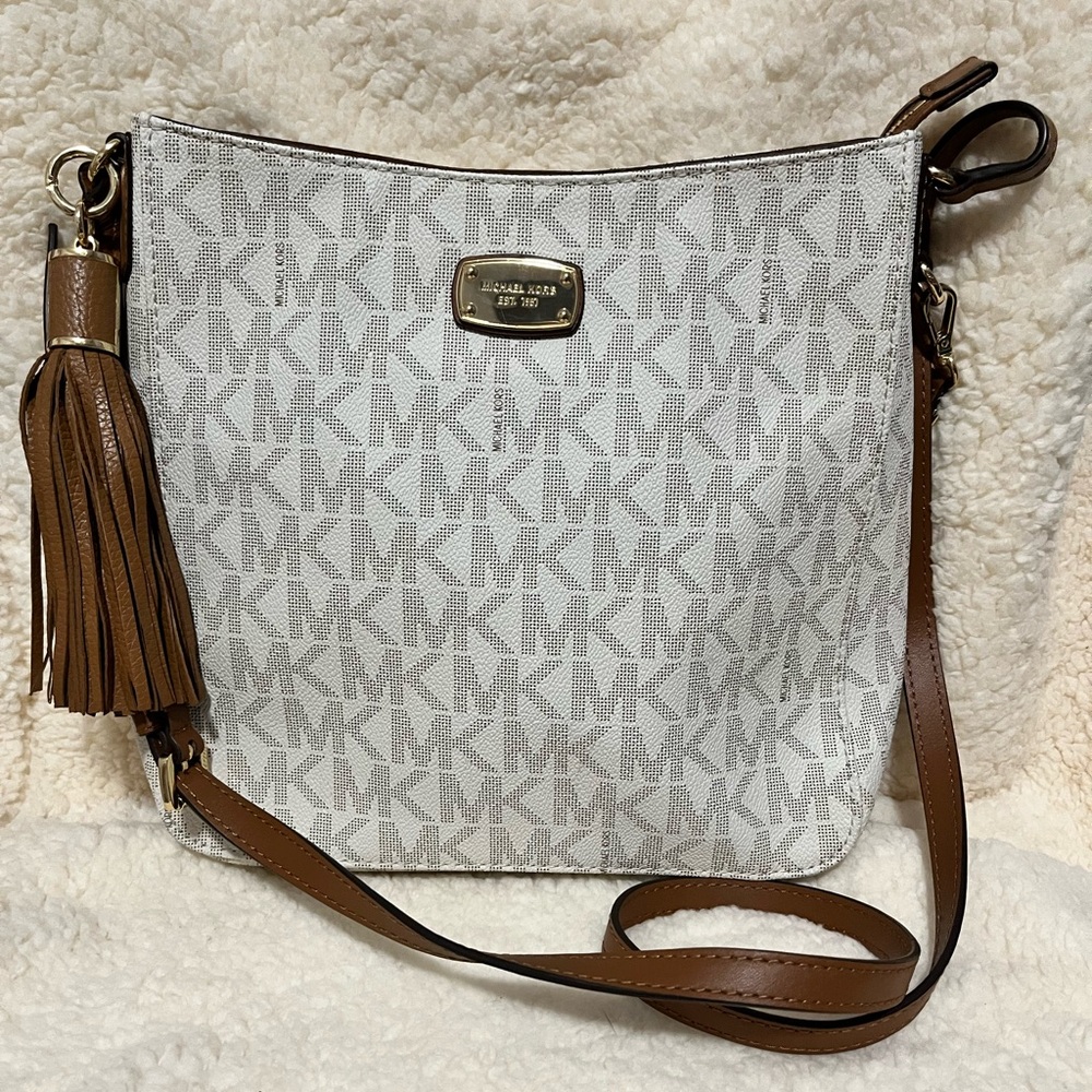 Michael Kors Monogram Crossbody Bag - Picture 12 of 12